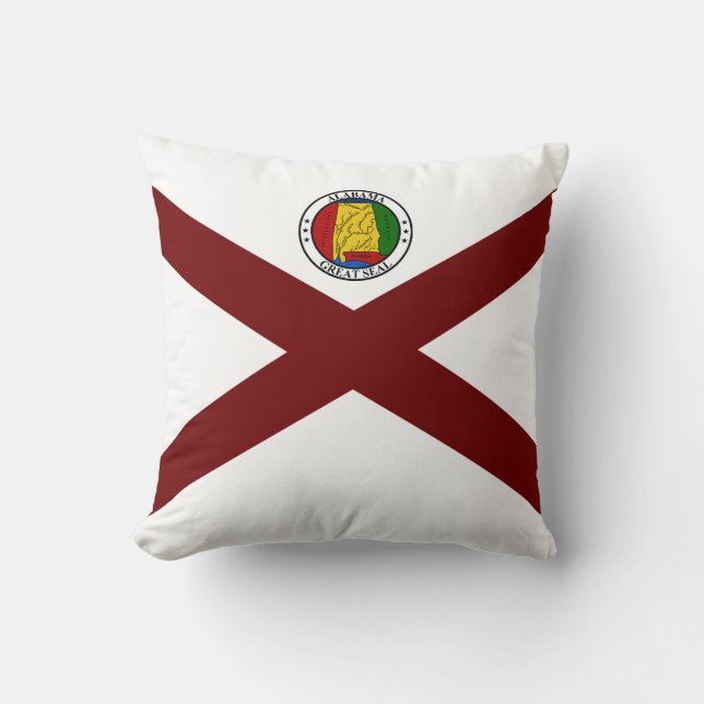 Alabama-Flagge Kissen (Vorderseite)