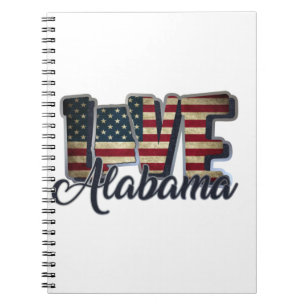Alabama-Flagge Notizblock