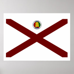 Alabama-Flagge Poster