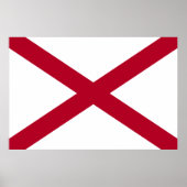 Alabama-Flagge Poster (Vorne)