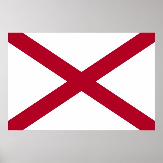Alabama-Flagge Poster (Vorne)