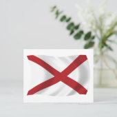 Alabama-Flagge Postkarte (Stehend Vorderseite)