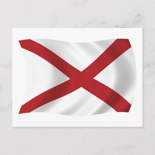 Alabama-Flagge Postkarte (Vorderseite)