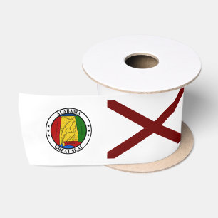 Alabama-Flagge - Siegel Satinband
