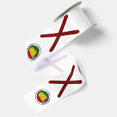Alabama-Flagge - Siegel Satinband (Rückseite)