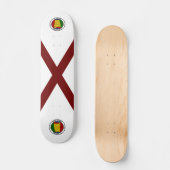 Alabama-Flagge Skateboard (Vorderseite)