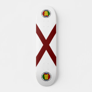 Alabama-Flagge Skateboard