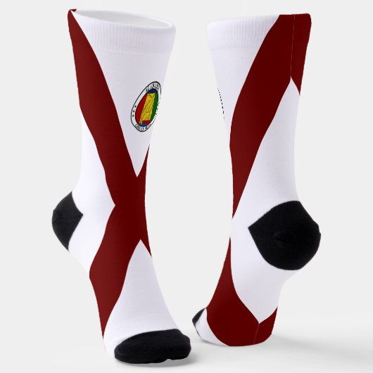 Alabama-Flagge Socken (Gewinkelt)