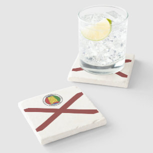 Alabama-Flagge Steinuntersetzer
