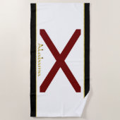Alabama-Flagge Strandtuch (Vorderseite)