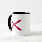Alabama-Flagge Tasse (Vorderseite Links)