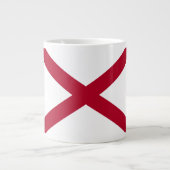Alabama-Flagge und Motto-Tasse Jumbo-Tasse (Vorderseite)