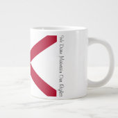 Alabama-Flagge und Motto-Tasse Jumbo-Tasse (Rechts)