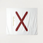 Alabama-Flagge Wandteppich (Vorderseite (Horizontal))