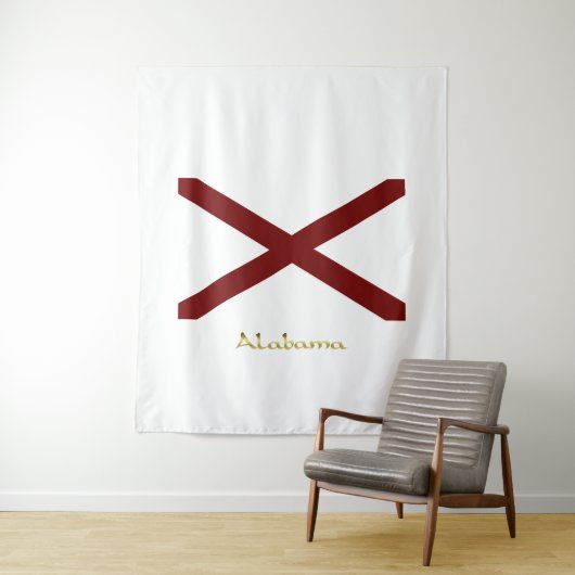 Alabama-Flagge Wandteppich (Beispiel)