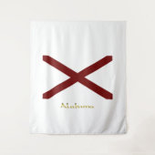 Alabama-Flagge Wandteppich (Vorderseite)
