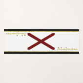 Alabama-Flagge Yogamatte (Vorderseite (Horizontal))