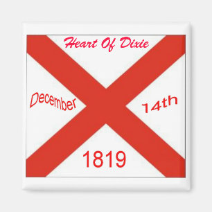 Alabama-Flaggen-Magnet Magnet