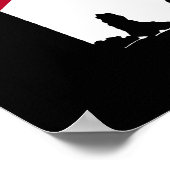 Alabama-Flaggenfarben Poster (Ecke)
