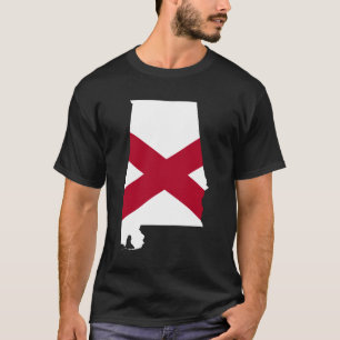 Alabama-Flaggenfarben T-Shirt