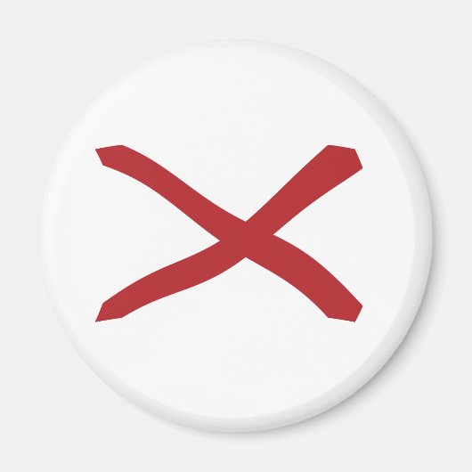 Alabama-Flaggenmagnet Magnet (Vorne)