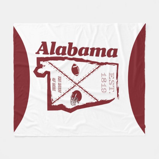 Alabama-Fleece-Decke Fleecedecke (Vorderseite (Horizontal))