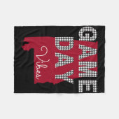 Alabama Football Tailgate Game Day Vibes Fall Fleecedecke (Vorderseite (Horizontal))