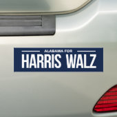 Alabama für Harris Walz 2024 Autoaufkleber (Auf Auto)