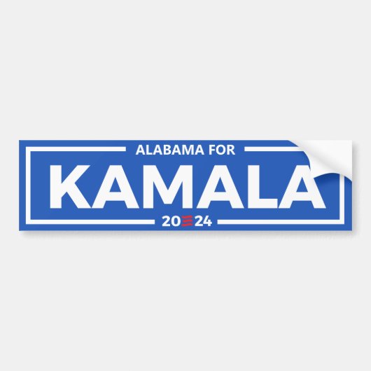 Alabama für Kamala 2024 Autoaufkleber (Vorne)