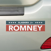 Alabama für Mitt Romney Autoaufkleber 2012 (Auf Auto)