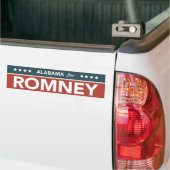 Alabama für Mitt Romney Autoaufkleber 2012 (Auf Lkw)