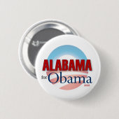Alabama für Obama Button (Vorne & Hinten)