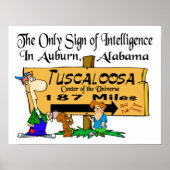 Alabama gegen Auburn Rivality Poster (Vorne)