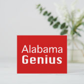 Alabama Genius Geschenke Postkarte (Stehend Vorderseite)