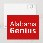 Alabama Genius Geschenke Postkarte (Vorne/Hinten)