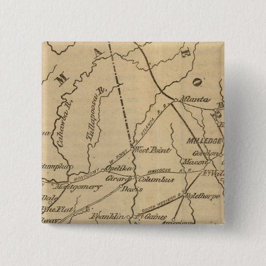 Alabama, Georgien, Florida Button (Vorderseite)