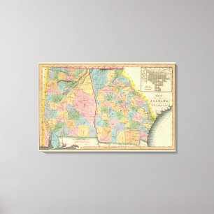 Alabama, Georgien Leinwanddruck