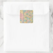 Alabama, Georgien Quadratischer Aufkleber (Tasche)