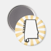 Alabama Gold Burst Magnet (Vorderseite/Rückseite)