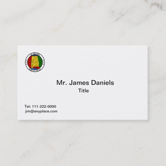 Alabama Great Siegel Business Card Visitenkarte (Vorderseite)