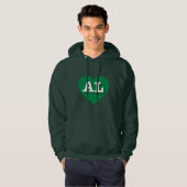 Alabama Green Heart - I Liebe AL Hoodie (Vorne ganz)