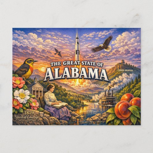 Alabama Greetings Postcard Postkarte (Vorderseite)