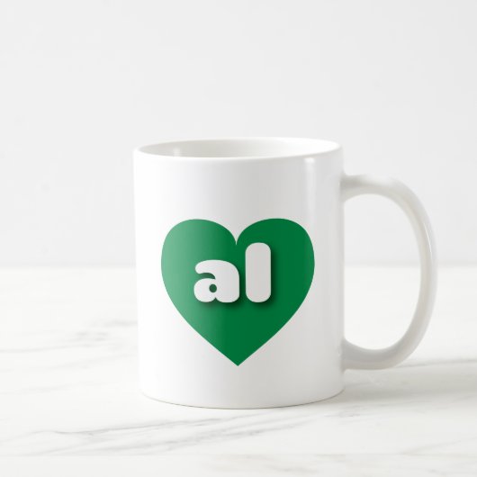 Alabama grünes Herz - I Liebe Kaffeetasse (Rechts)