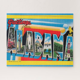 Alabama Grußkarte Puzzle