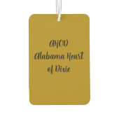 Alabama Heart of Dixie Monogram Autolufterfrischer (Rückseite)