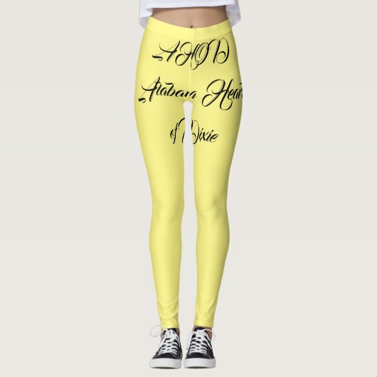 Alabama Heart of Dixie Monogram Leggings (Vorderseite)
