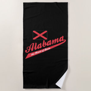 Alabama Heart of Dixie Strandtuch