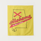Alabama Heart of Dixie Wandteppich (Vorderseite)