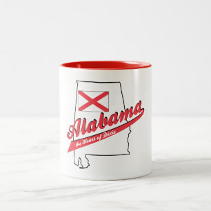 Alabama Heart of Dixie Zweifarbige Tasse