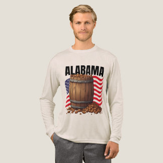 Alabama Herren Bella+Canvas Langarmshirt Tri-Blend Shirt